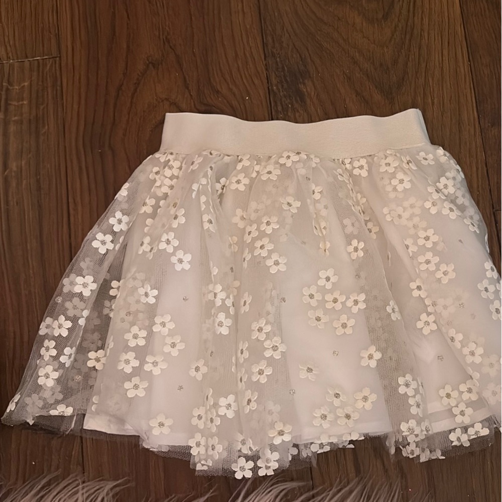 Mayoral Cream Bubble Mini Skirt Embellished for Cocktail